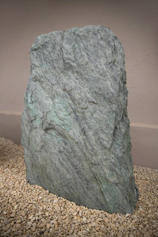 Doppelgrabstein ,,Venus" in grünem Naturstein - Ansicht 2